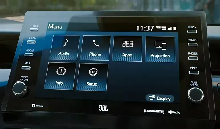 screen of 2024 toyota camry