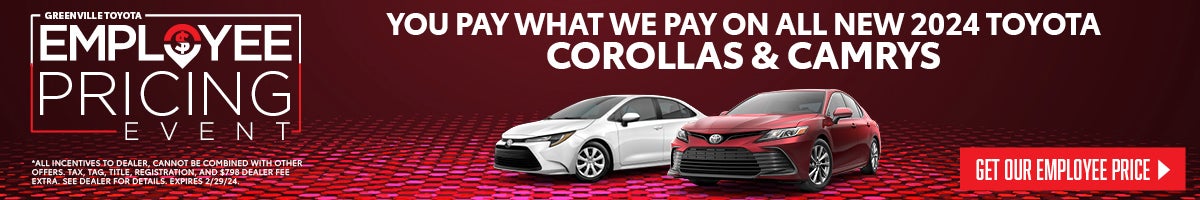 New Toyota for Sale in Greenville, NC - Greenville Toyota