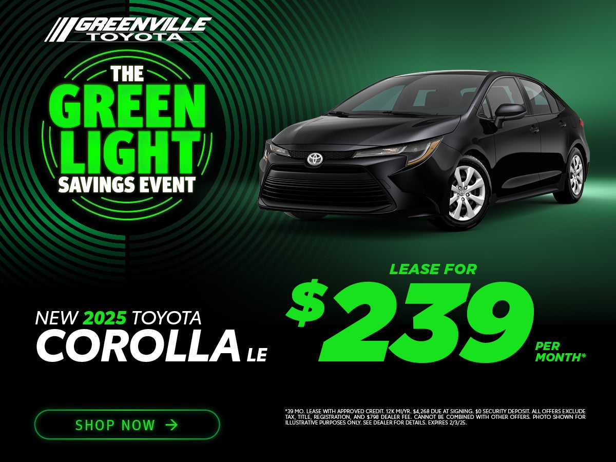 2025 Corolla LE Offer | Greenville Toyota Specials Greenville, NC
