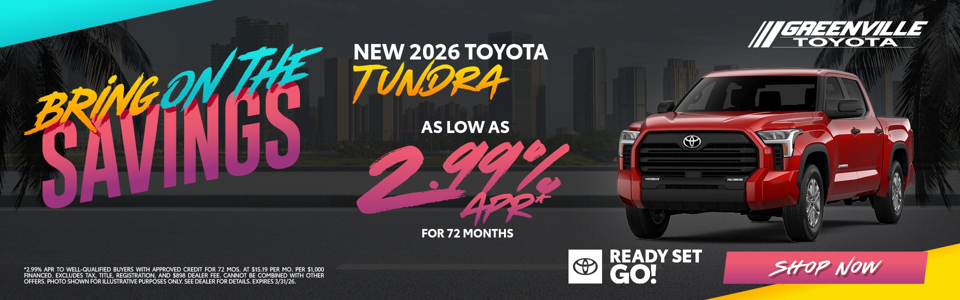New 2025 Tundra Offer