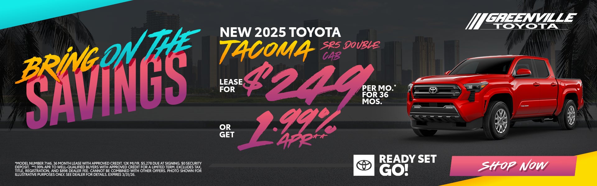 2025 Tacoma March Offer