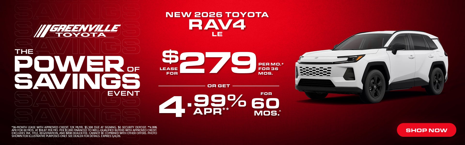 2026 Rav4 Offer