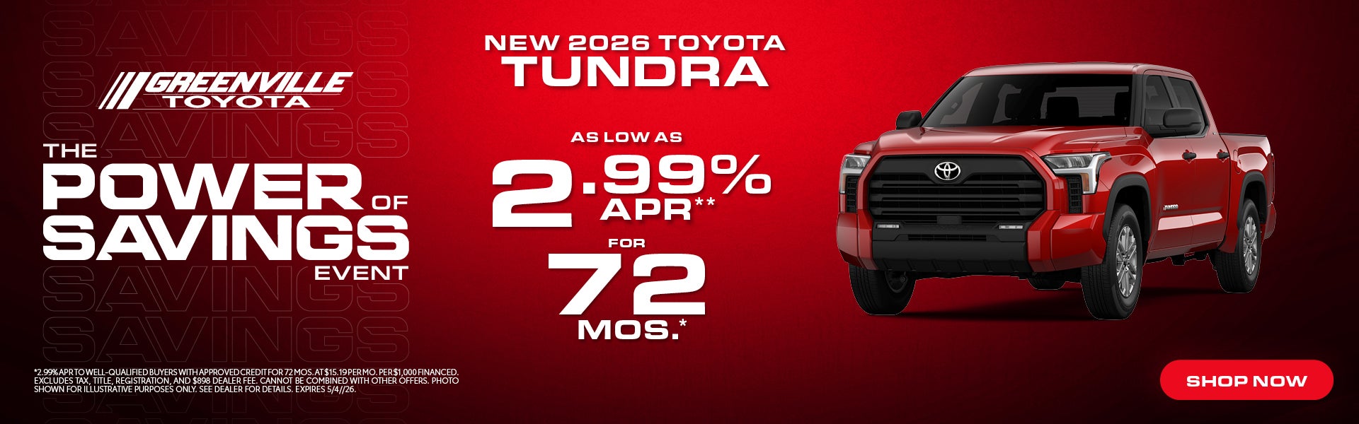New 2025 Tundra Offer