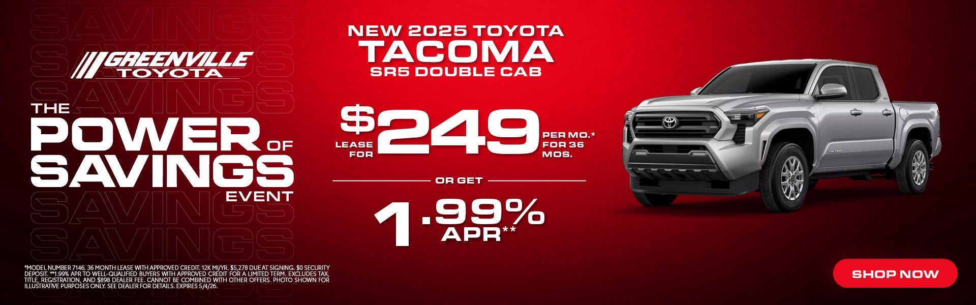 2025 Tacoma March Offer