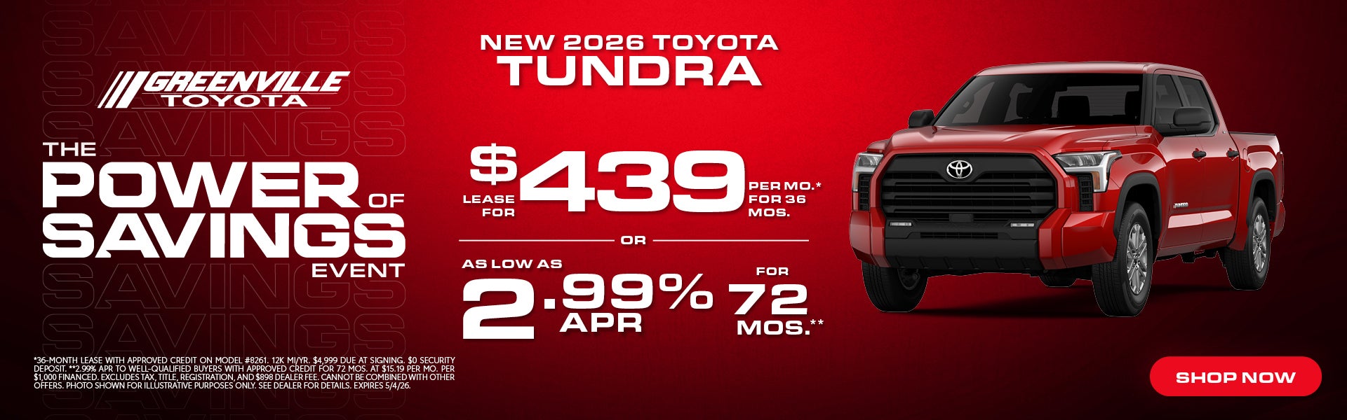 New 2025 Tundra Offer