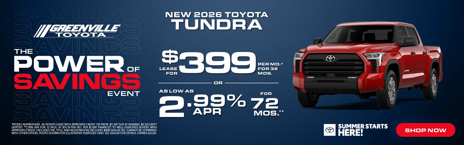 New 2025 Tundra Offer