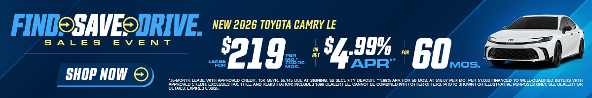Greenville Toyota 2026 Camry Offer