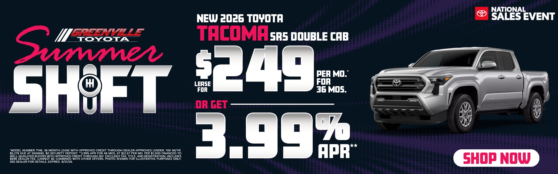 2025 Tacoma March Offer