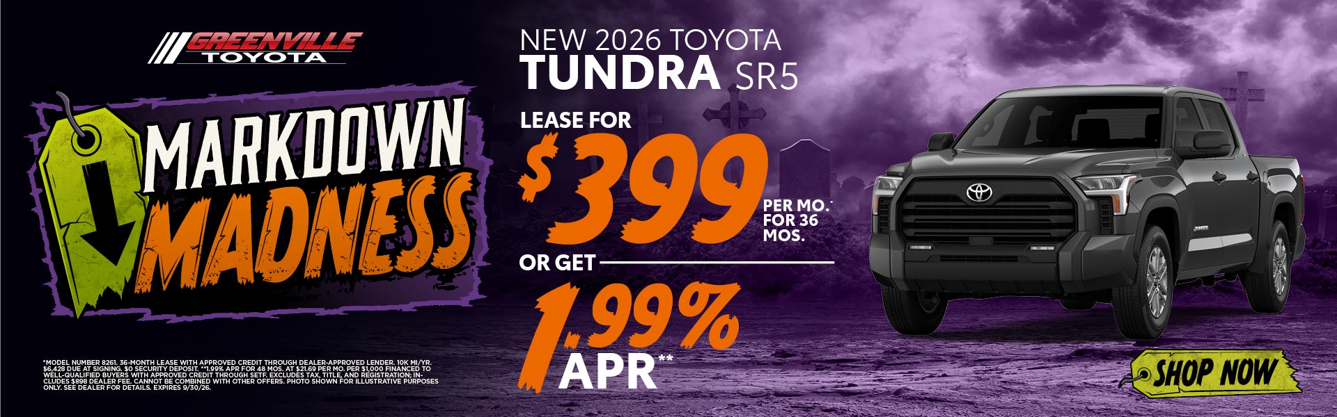 New 2026 Tundra Offer