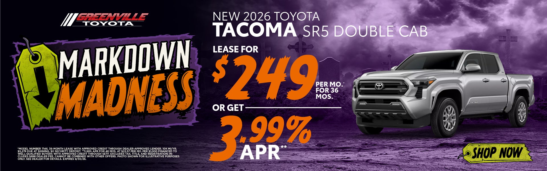 2026 Tacoma Offer