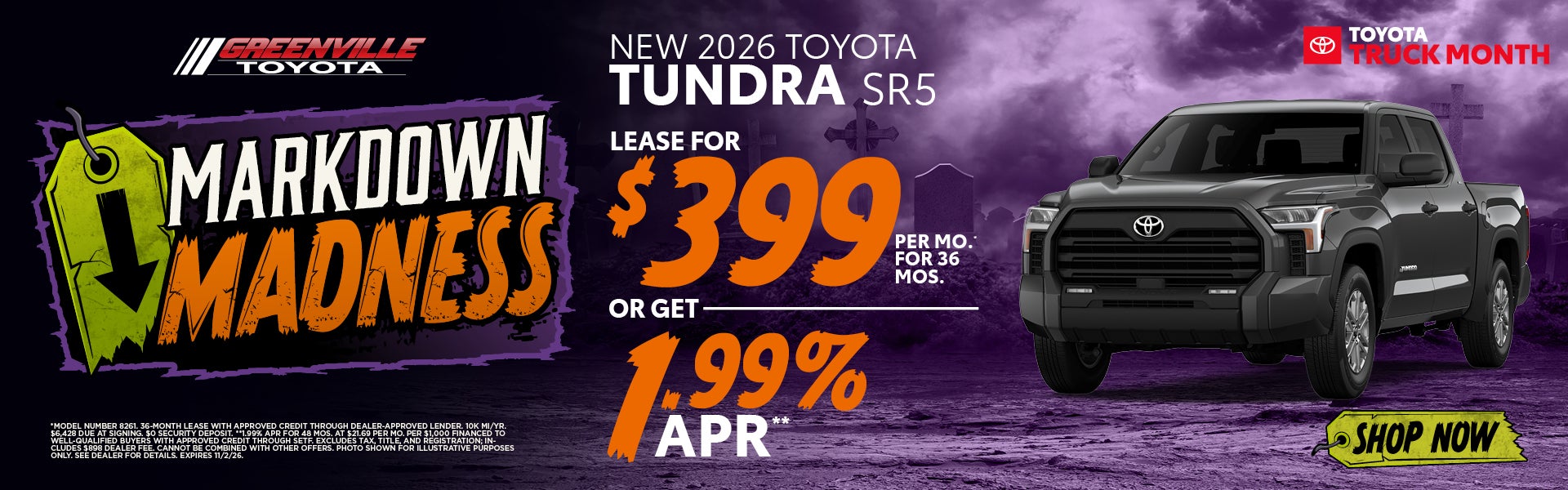 New 2026 Tundra Offer
