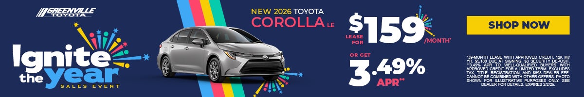 2026 Corolla Special Offer